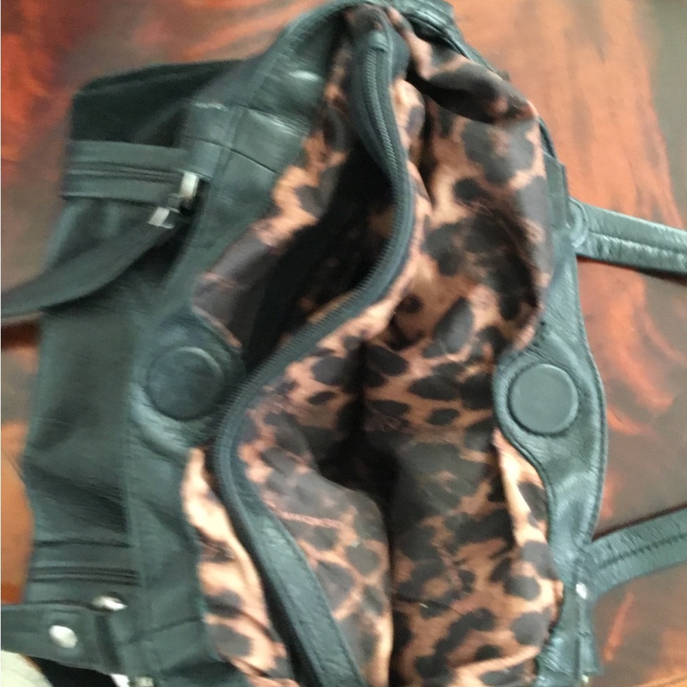 B. Makowsky Shoulder Black Soft Leather Bag $300 - Picture 12 of 13